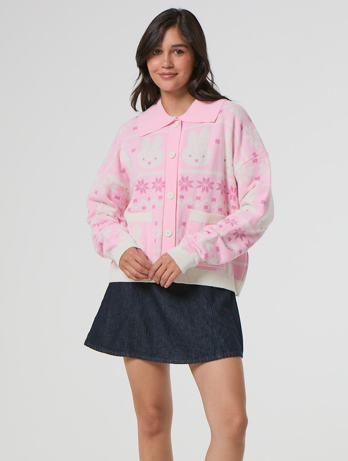 Miffy x Skinnydip Pattern Cardigan - Image 3
