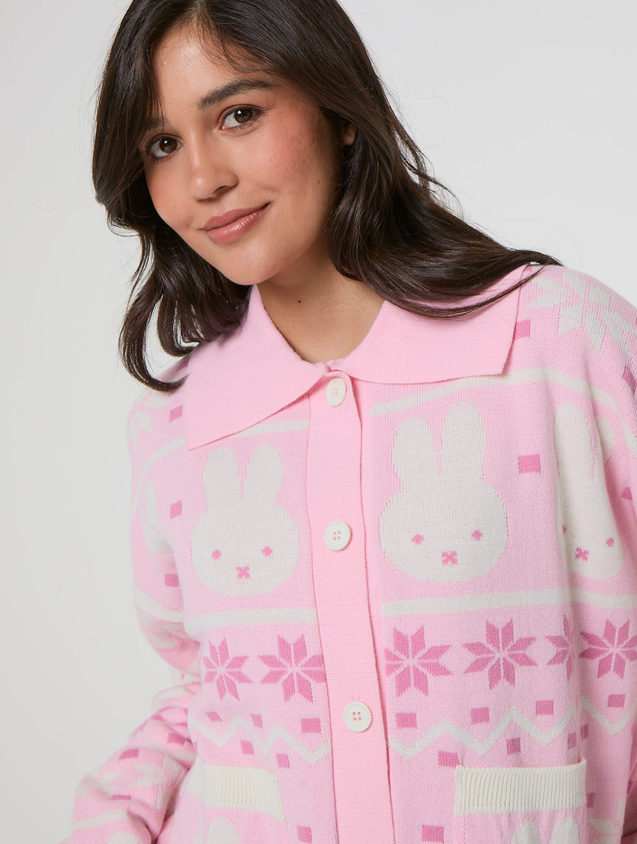 Miffy x Skinnydip Pattern Cardigan