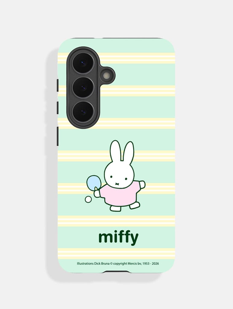 Miffy x Skinnydip Tennis Stripe Ultra Protective Samsung Case - Image 1