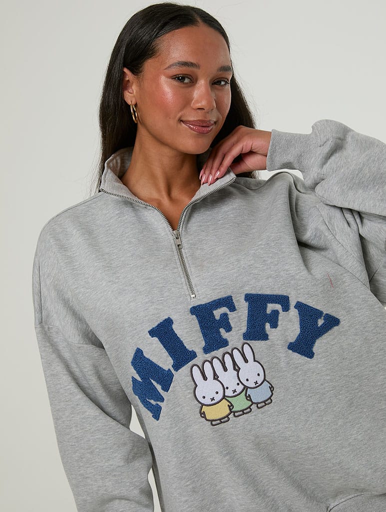 Miffy x Skinnydip Zip Sweatshirt - Image 1