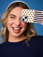 Mixed Pattern Yellow Blue And Brown Ultra Protective iPhone Case