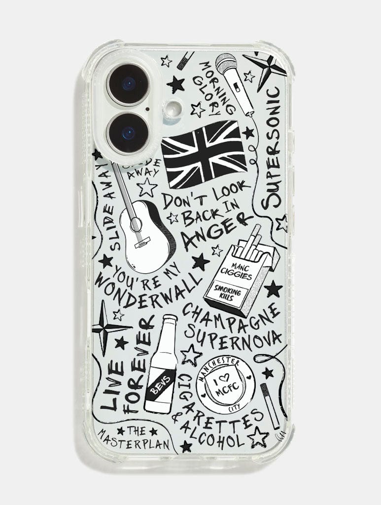Oasis Doodle Shock iPhone Case - Image 1