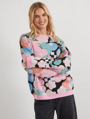 Oversized Fruit Black Knitted Jumper