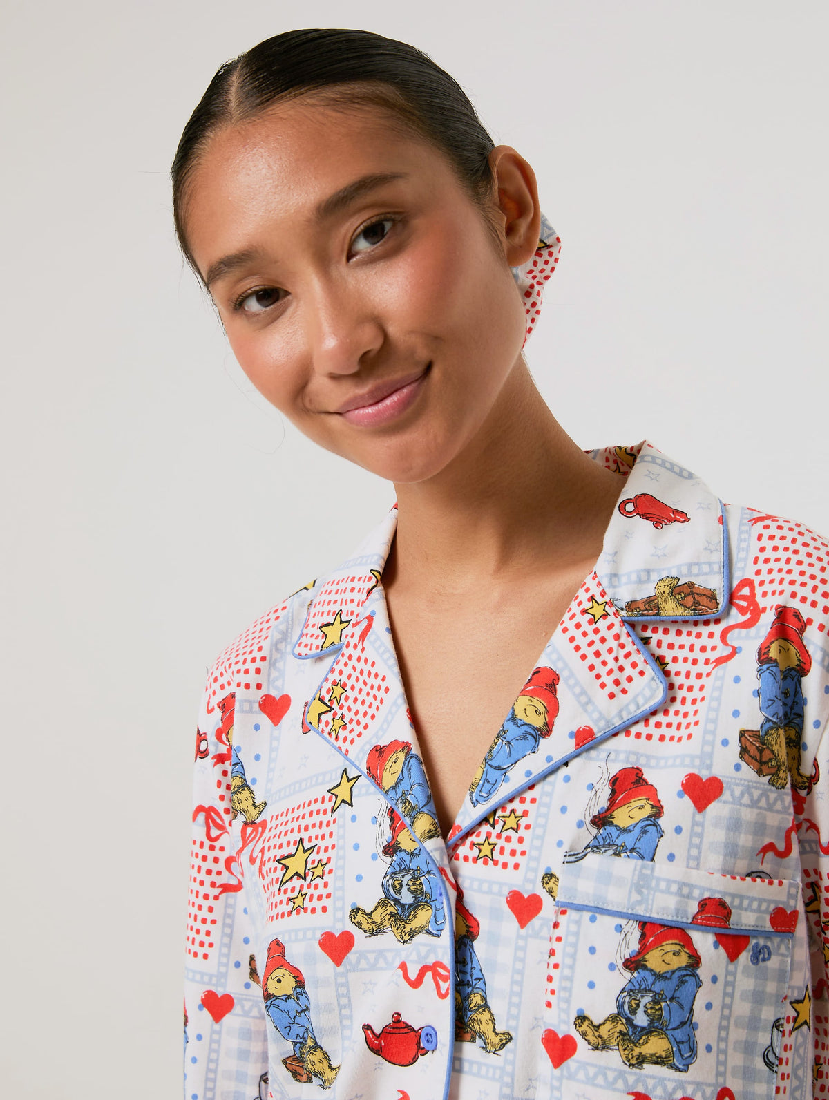 Paddington x Skinnydip Patchwork Pyjama Set with Scrunchie - Image 5