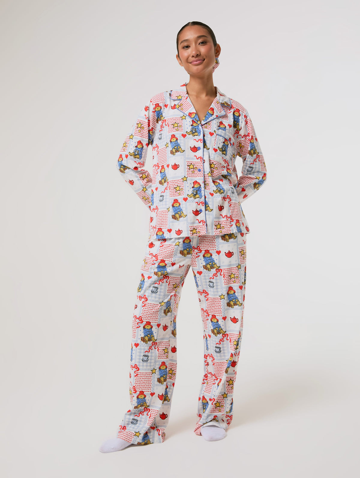 Paddington x Skinnydip Patchwork Pyjama Set with Scrunchie - Image 6