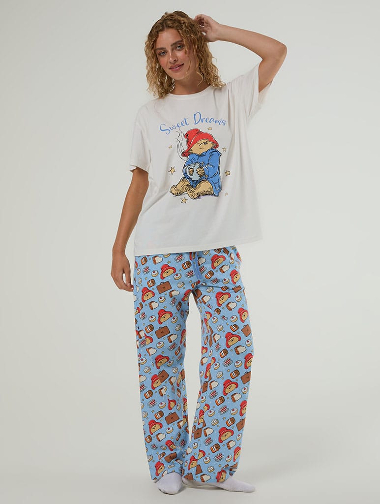 Paddington x Skinnydip T-Shirt and Trouser Pyjama Set with Eye Mask - Image 6