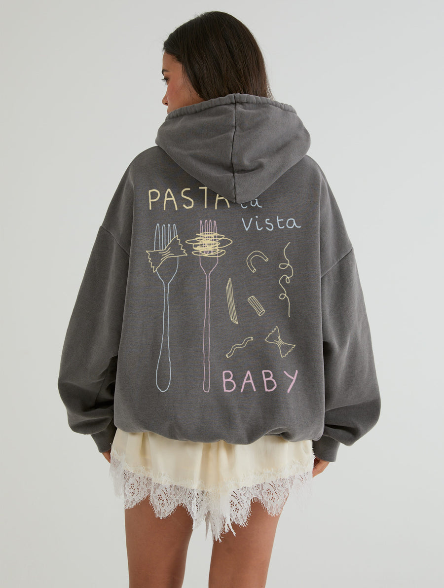 Pasta La Vista Hoodie In Acid Wash - Image 1