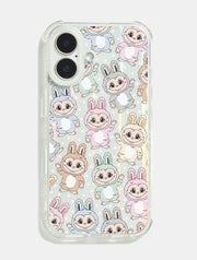 Pastel Fluffy Creatures Pattern Shock iPhone Case