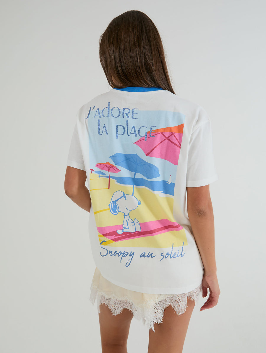 Peanuts x Skinnydip I love the Beach T-Shirt - Image 1