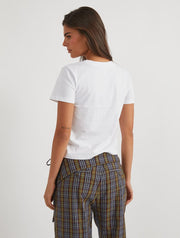 Peanuts x Skinnydip Snoopy Be Mine Baby T-Shirt In White