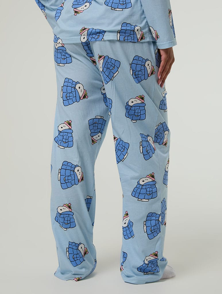 Peanuts x Skinnydip Snoopy Coat Pyjama Set with Scrunchie - Image 8