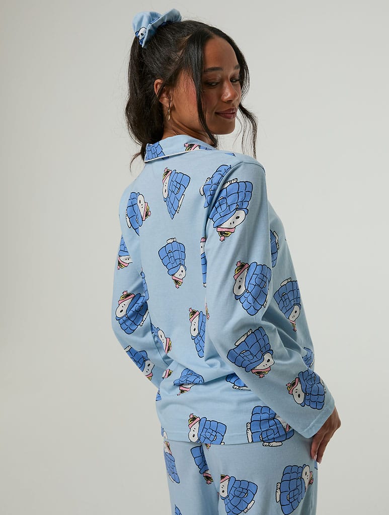 Peanuts x Skinnydip Snoopy Coat Pyjama Set with Scrunchie