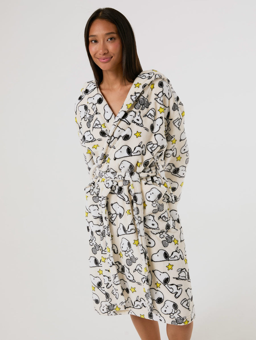 Peanuts x Skinnydip Snoopy Fleece Dressing Gown - Image 1