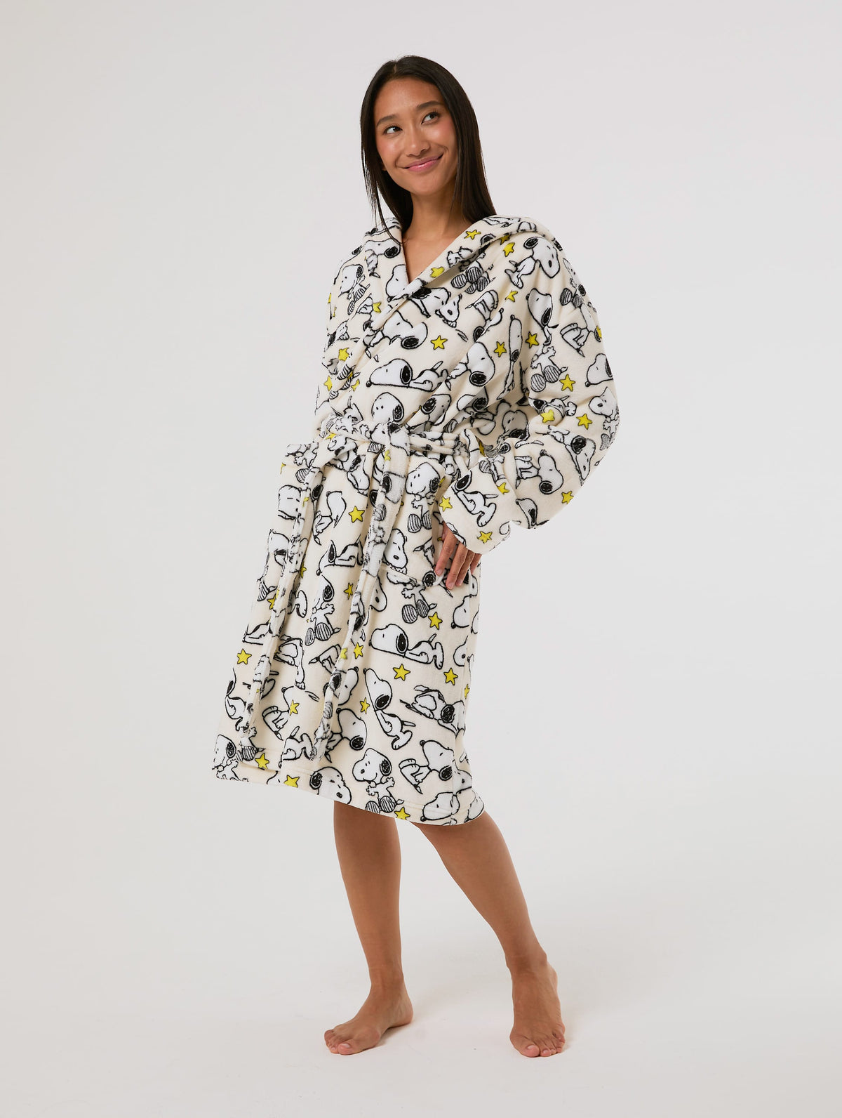 Peanuts x Skinnydip Snoopy Fleece Dressing Gown - Image 5