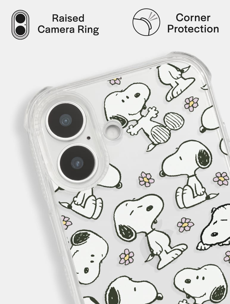 Peanuts x Skinnydip Snoopy Lilac Daisy Shock iPhone Case - Image 4