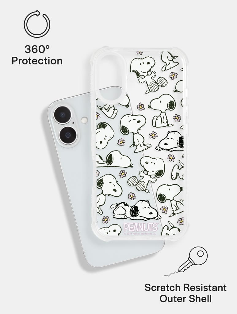 Peanuts x Skinnydip Snoopy Lilac Daisy Shock iPhone Case - Image 2