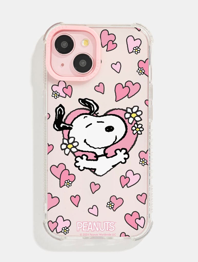 Peanuts x Skinnydip Snoopy Love Hearts Shock iPhone Case - Image 1