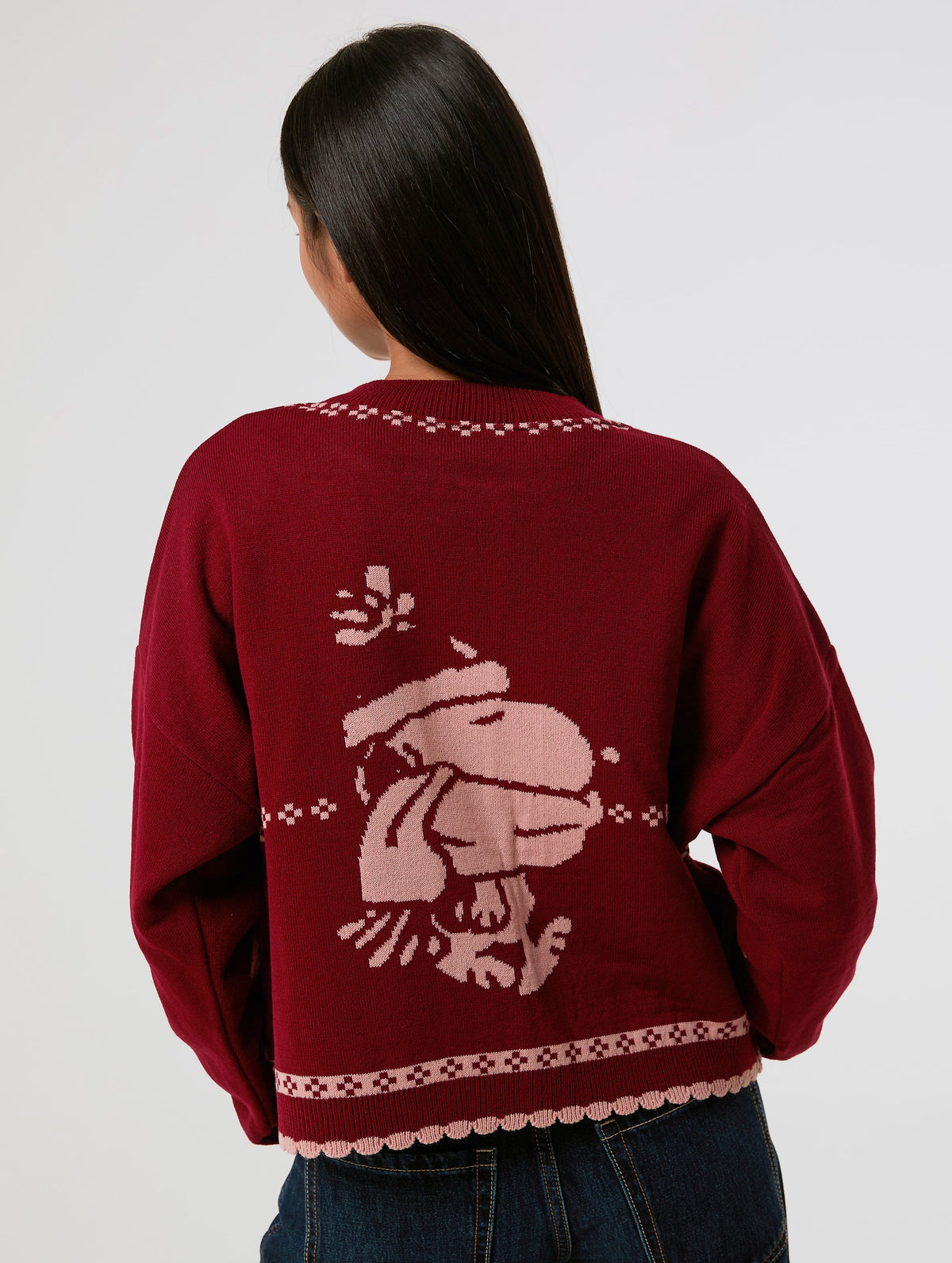 Peanuts x Skinnydip Snoopy Winter Knitted Cardigan - Image 7