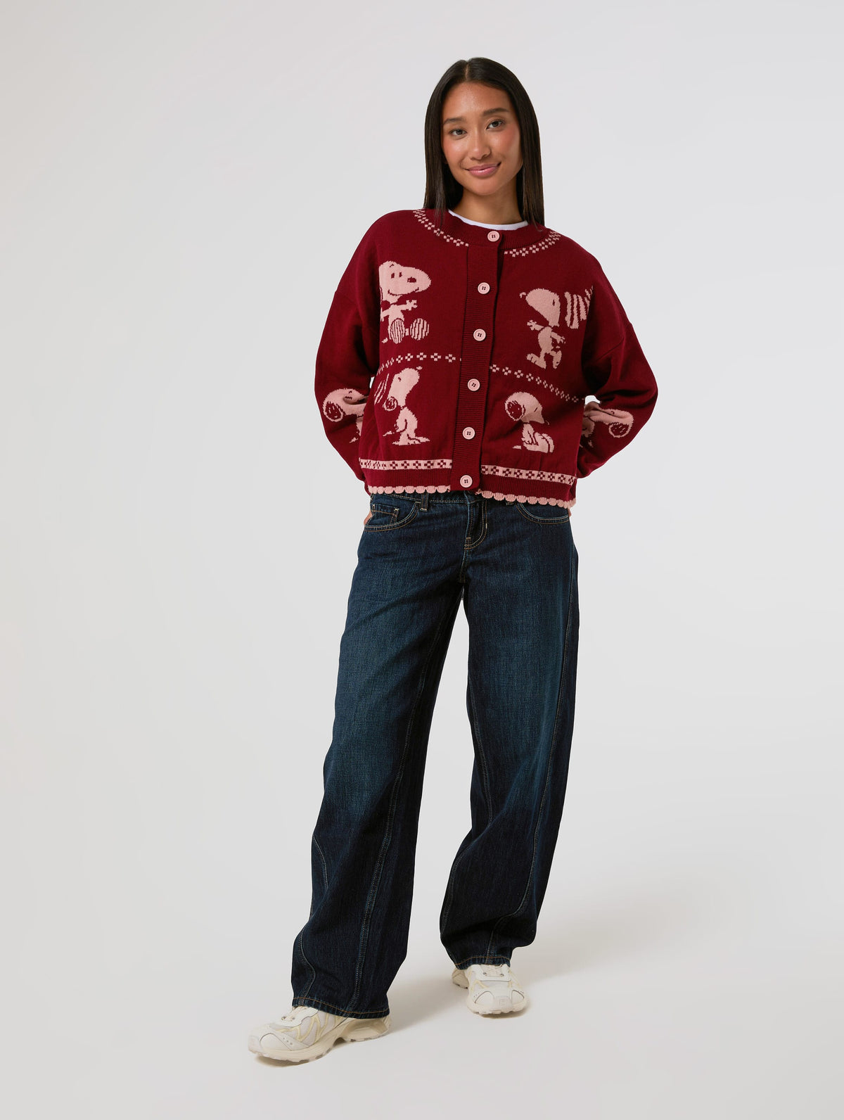 Peanuts x Skinnydip Snoopy Winter Knitted Cardigan - Image 8