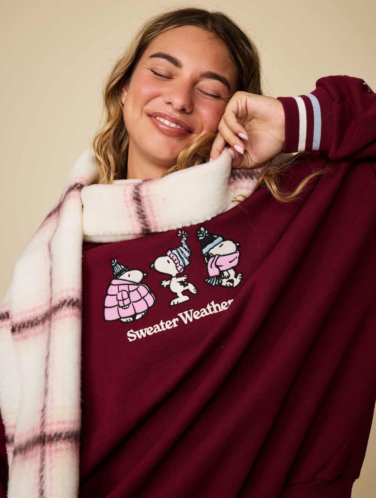 Peanuts x Skinnydip Sweater Weather Sweatshirt - Image 1