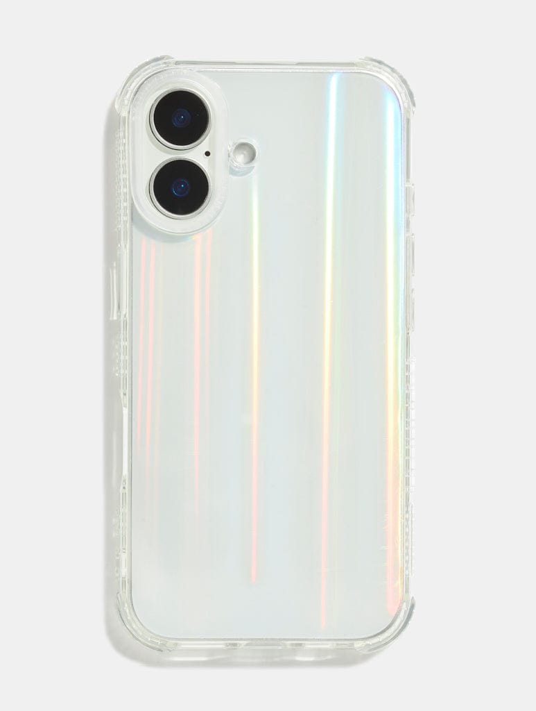 Personalised Holo Shock iPhone Case With Clear Camera Hole
