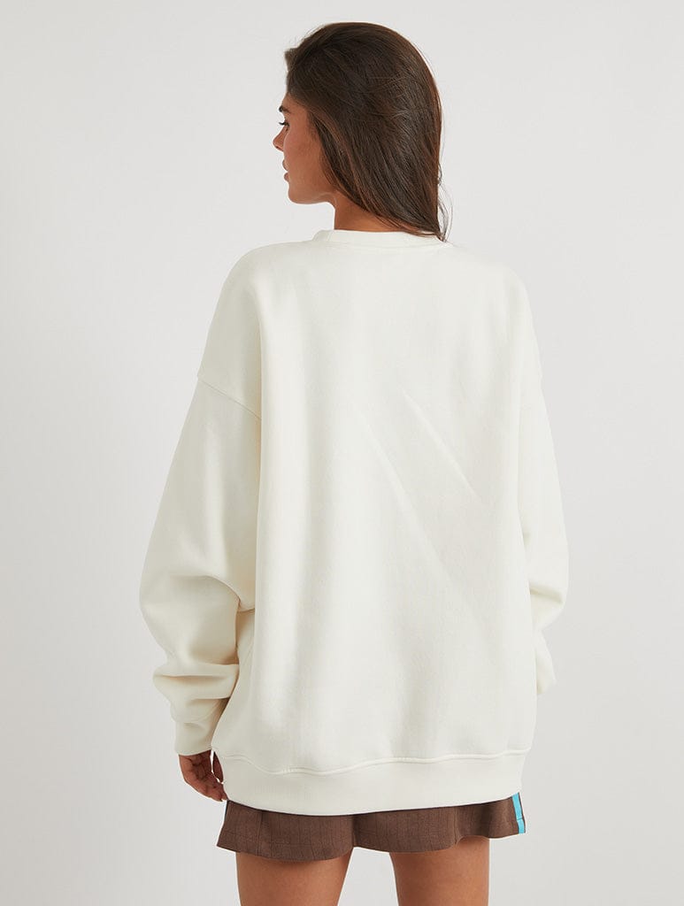 Peter Rabbit x Skinnydip Hoppy Holidays Sweatshirt In White