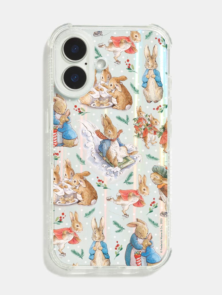 Peter Rabbit x Skinnydip Snowy Pattern Shock iPhone Case - Image 1