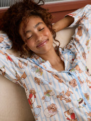 Peter Rabbit x Skinnydip Stripe Pyjama Set with Scrunchie