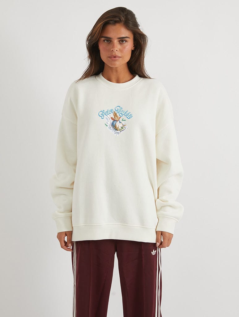 Peter Rabbit x Skinnydip Winter Adventure Sweatshirt In White