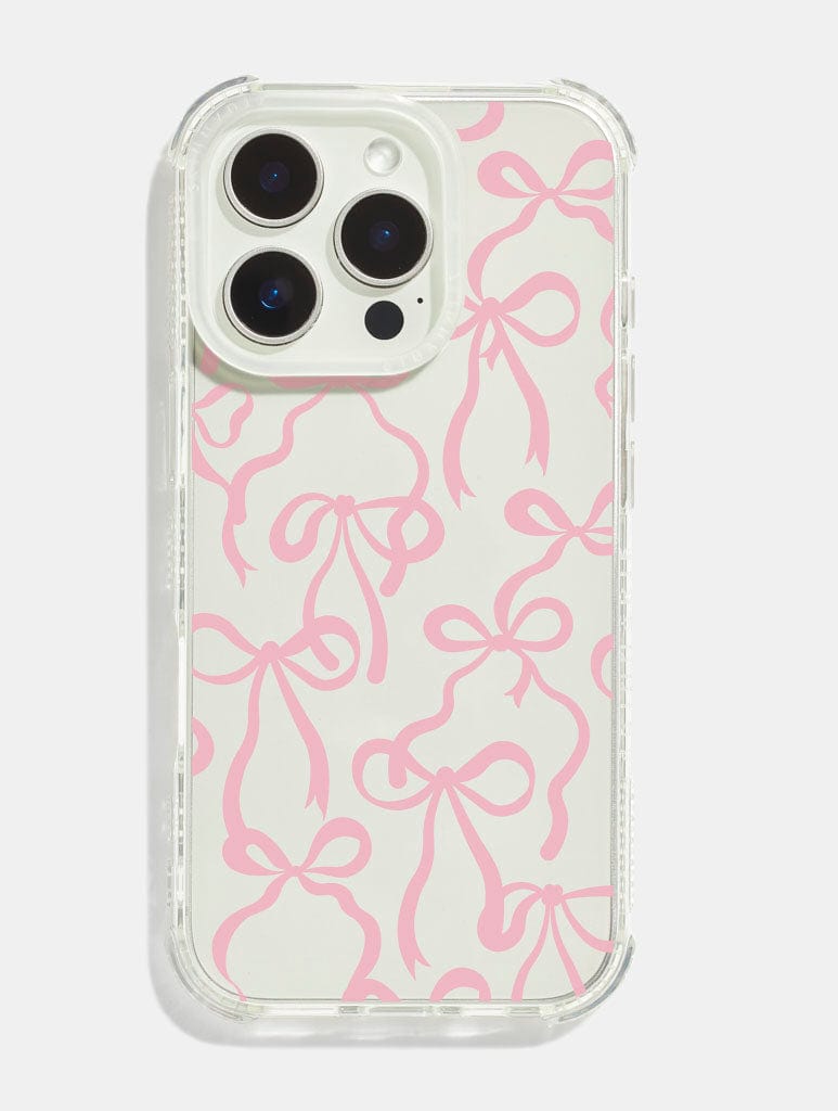 Pink Bows Shock iPhone Case - Image 1
