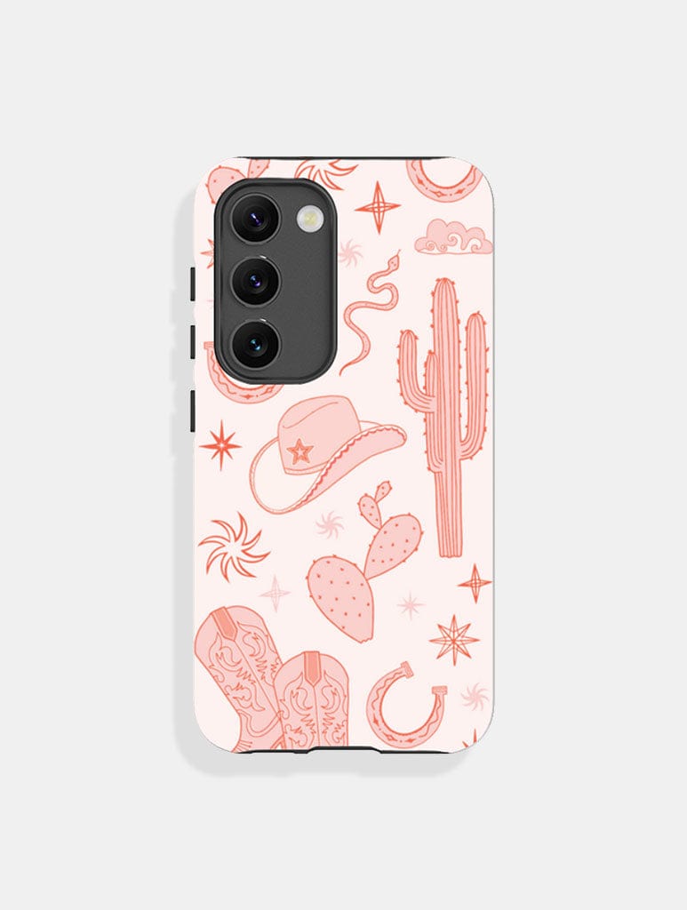 Pink Cowgirl Ultra Protective Android Case - Image 1