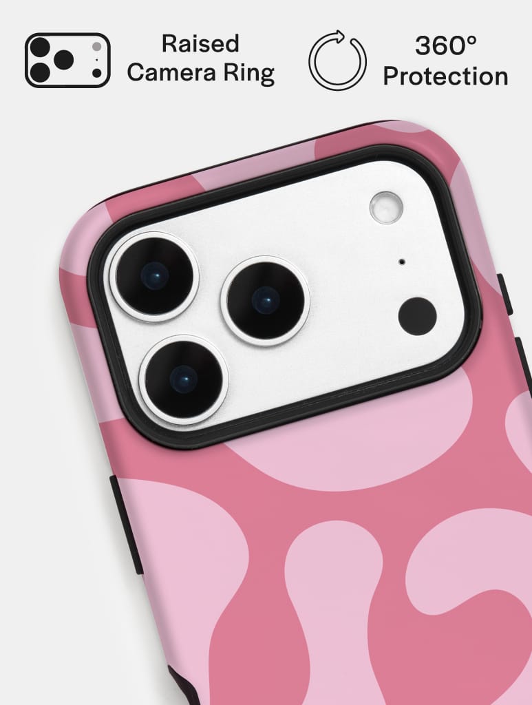 Pink Pattern Ultra Protective iPhone Case - Image 4