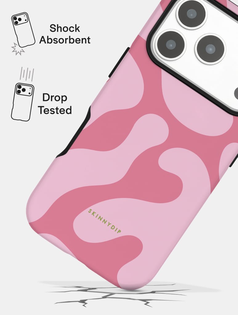 Pink Pattern Ultra Protective iPhone Case - Image 3