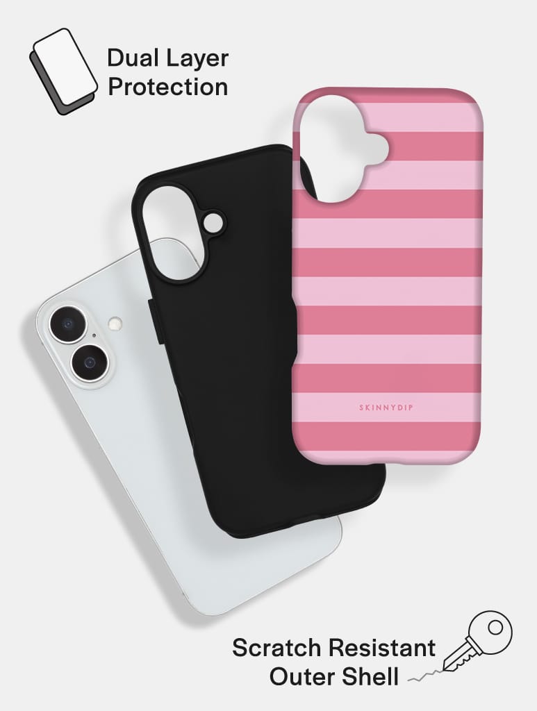 Pink Stripes Ultra Protective iPhone Case