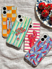 Pippa Smith Studio x Skinnydip Chillies On Tiles Shock iPhone Case