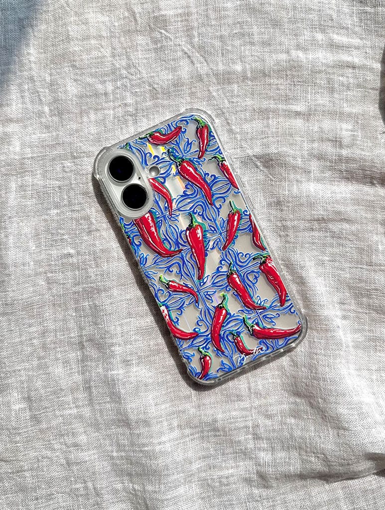 Pippa Smith Studio x Skinnydip Chillies On Tiles Shock iPhone Case - Image 2