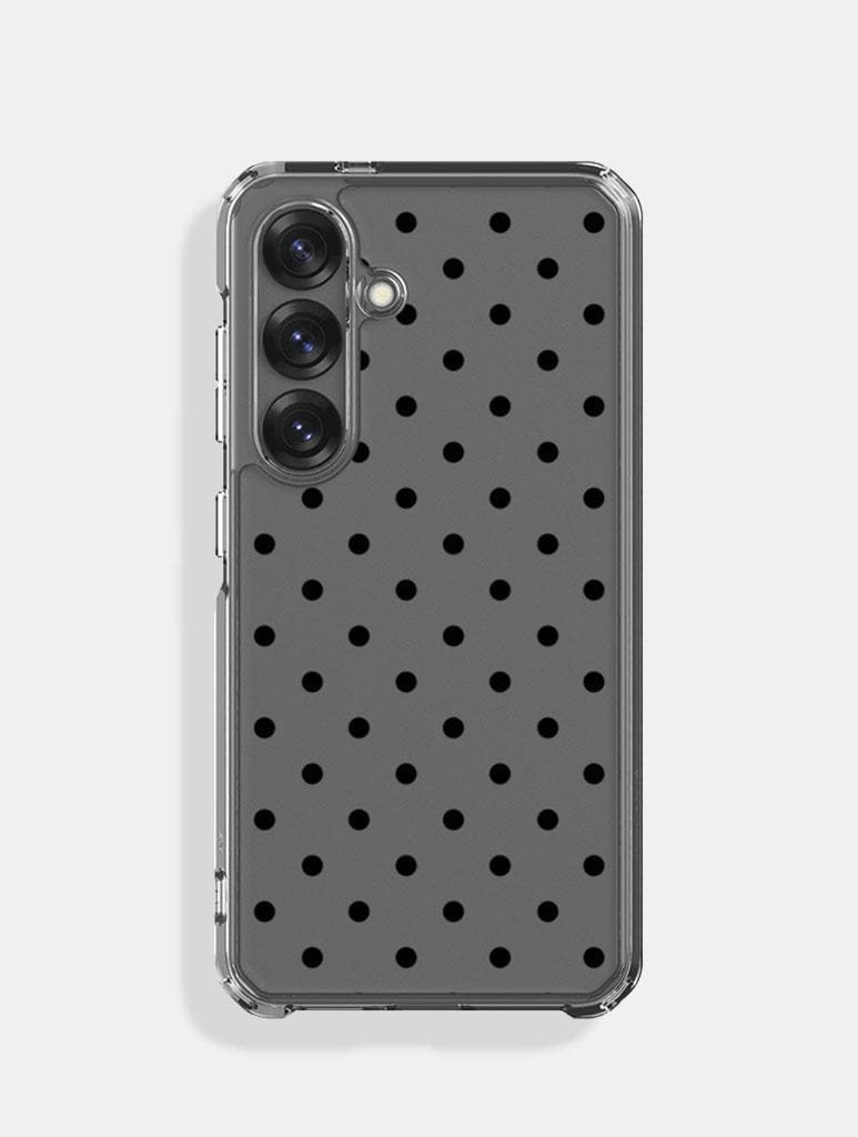 Polka Dot Black Samsung Case - Image 1