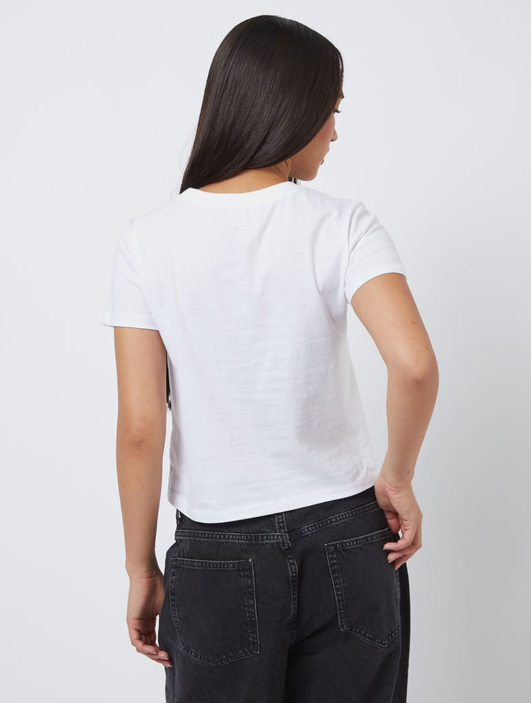 Pop Tie Baby T-Shirt In White - Image 2