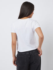 Pop Tie Baby T-Shirt In White