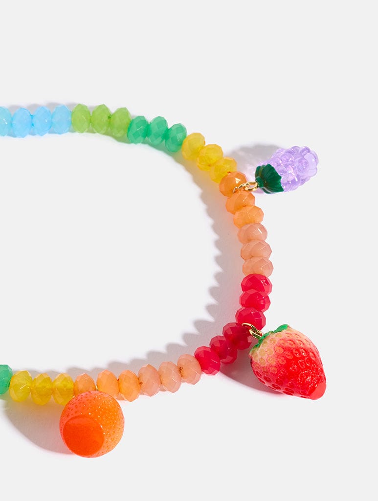 Rainbow Fruit Beaded Phone Strap