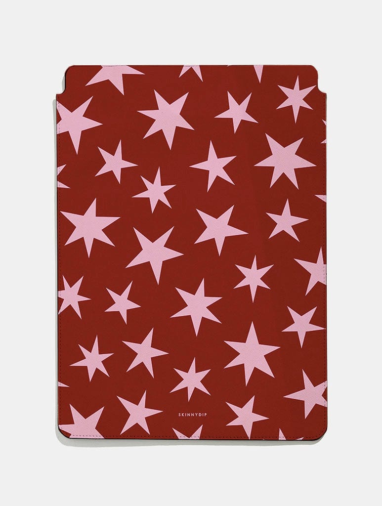 Red and Pink Stars Tablet Sleeve - Image 1