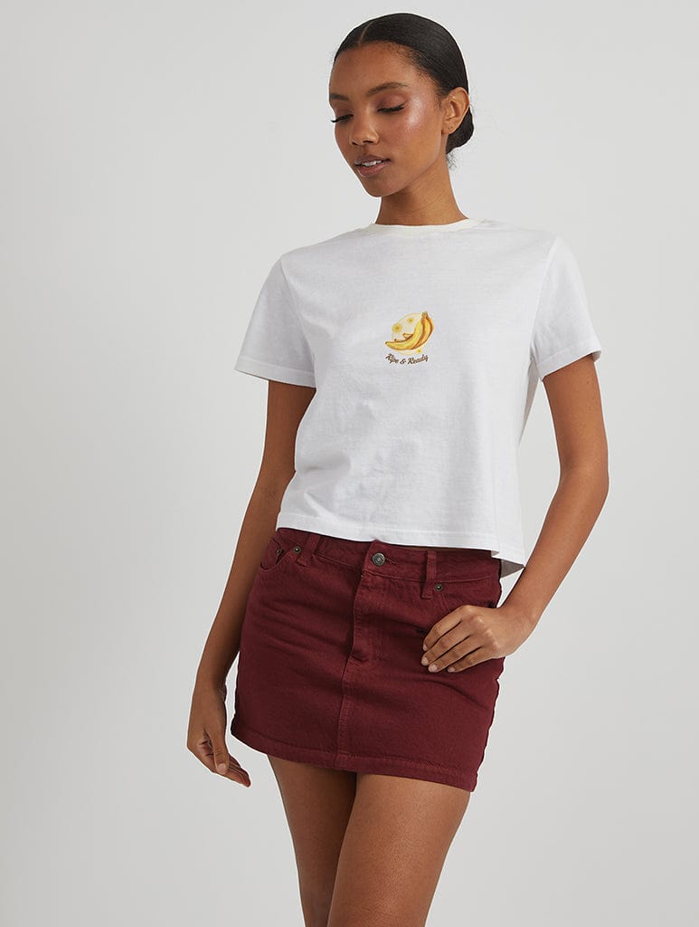 Ripe & Ready Baby T-Shirt in White - Image 1