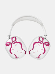 Single Burgundy Bow AirPods Max Case in Gloss