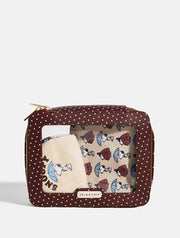 Snoopy Rainy Season Makeup Bag 3pc Set