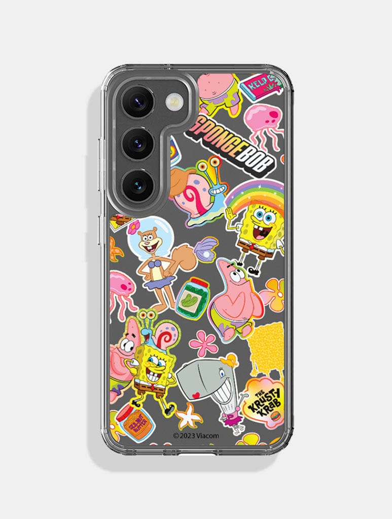 Spongebob x Skinnydip Sticker Android Case - Image 1