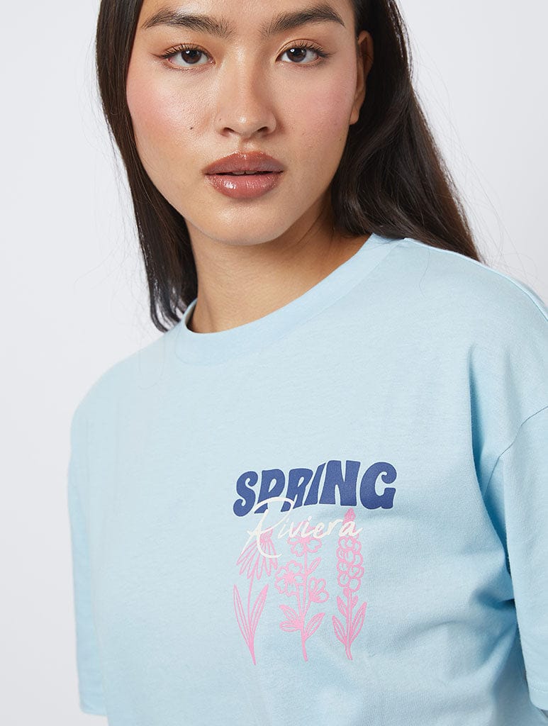 Spring Riviera Blue T-Shirt - Image 3