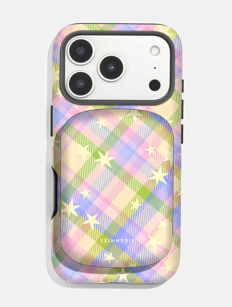 Starry Tartan Spring Portable Magsafe Charger