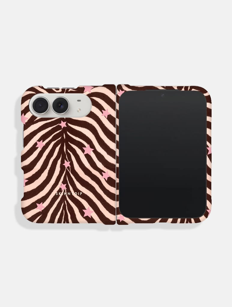 Starry Zebra Print Impact Resistant iPhone Duo Case - Image 1