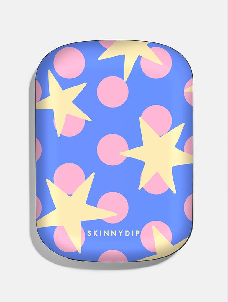 Stars and Spots Pink Yellow and Blue Portable Magsafe Charger - Image 1