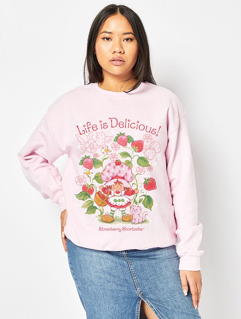 Strawberry Shortcake Sweatshirt In Pink - Image 1